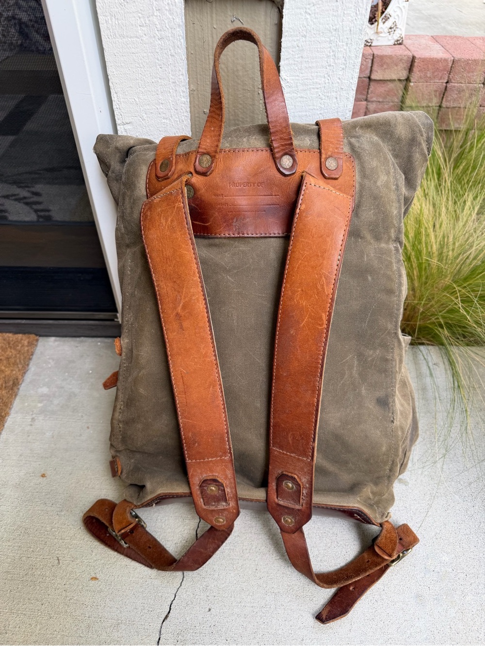 Bradley Mountain The Wilder Bag-Field Tan Incredible Waxed Canvas bag Backpack - Picture 10 of 16